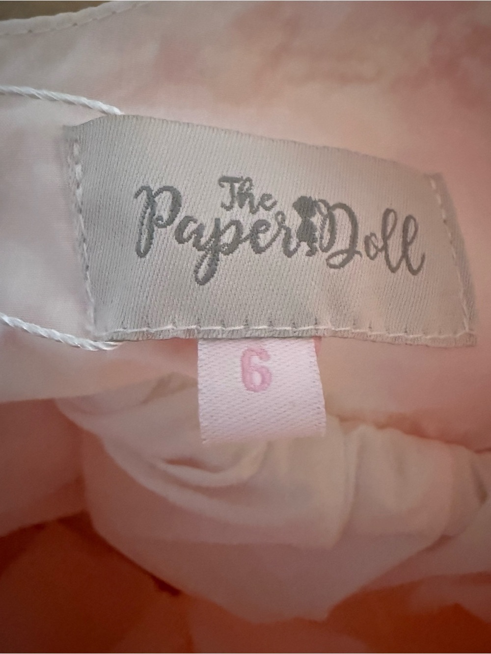 Red Toile Print Girls' Formal Dress with Bow - Picture 9 of 9